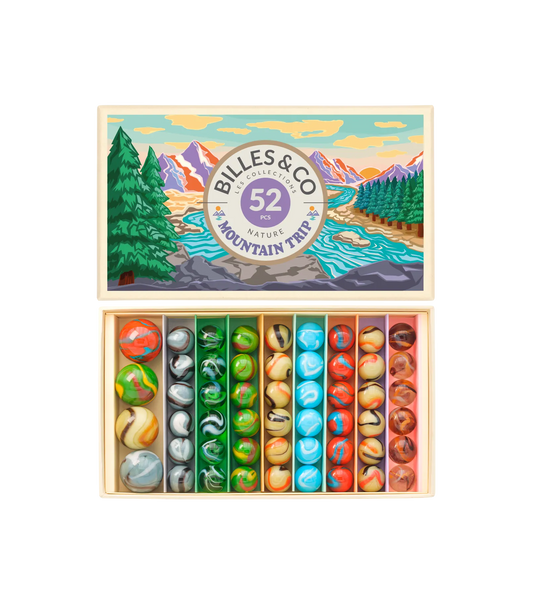 Mountain Trip Marbles Box - 53 Pieces