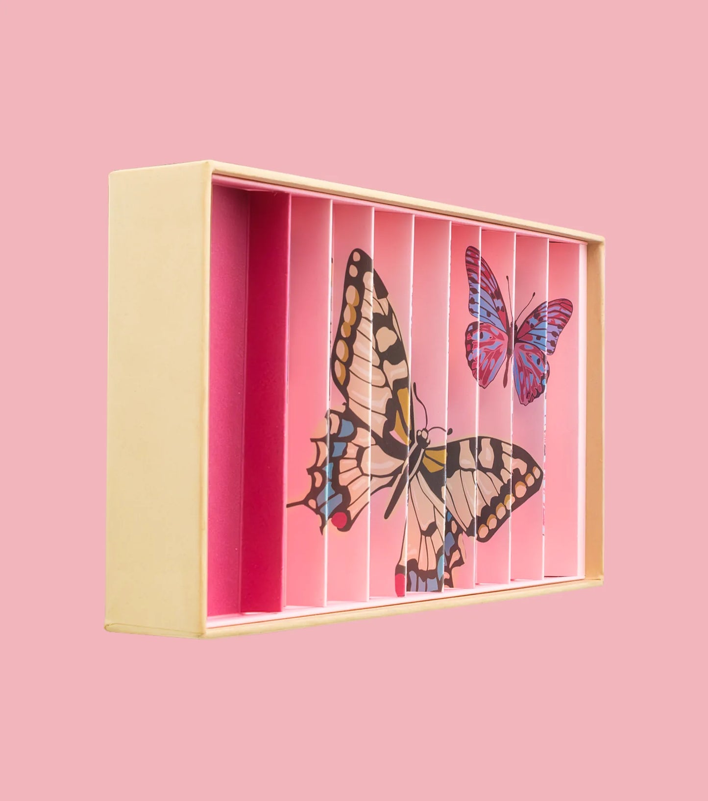 Butterflies Anamorphic Marbles Box - 59 Pieces
