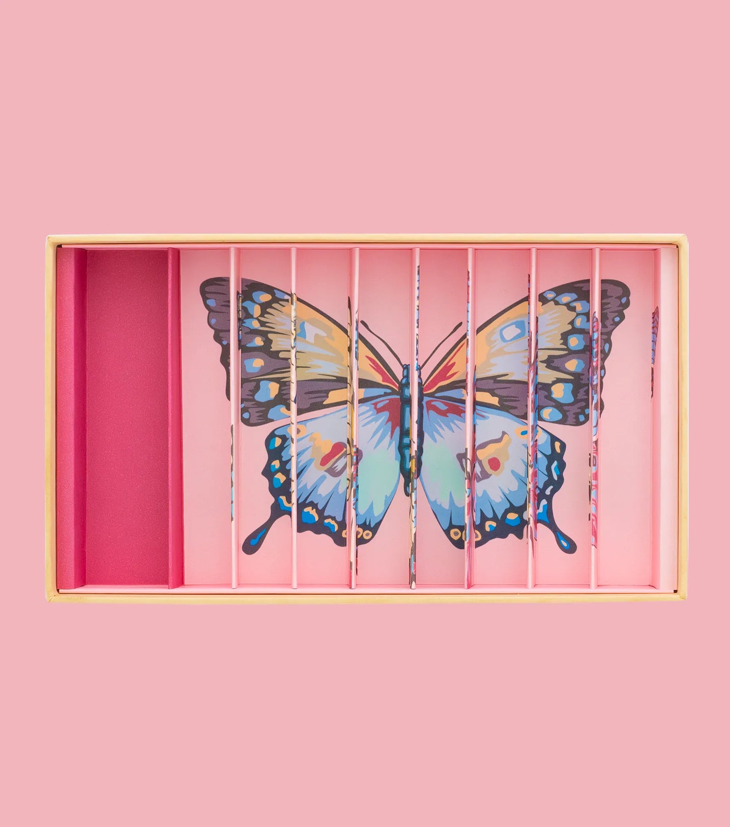 Butterflies Anamorphic Marbles Box - 59 Pieces