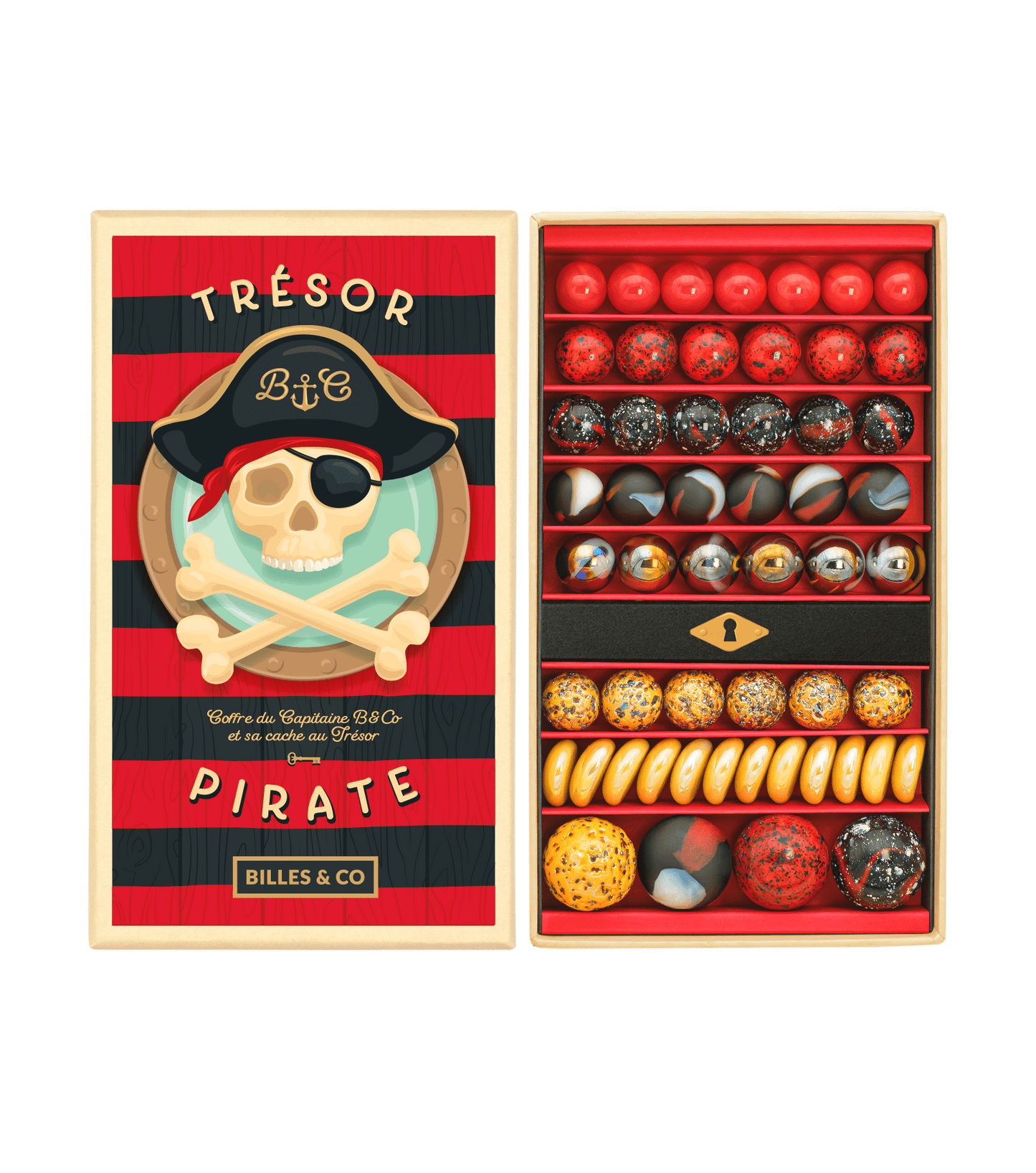 Pirate Treasure Marbles Box - 85 Pack