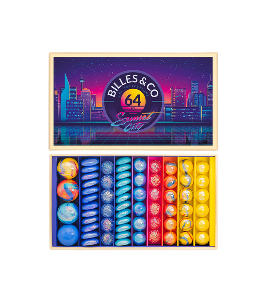 Sunset City Marbles Box - 64 Pieces