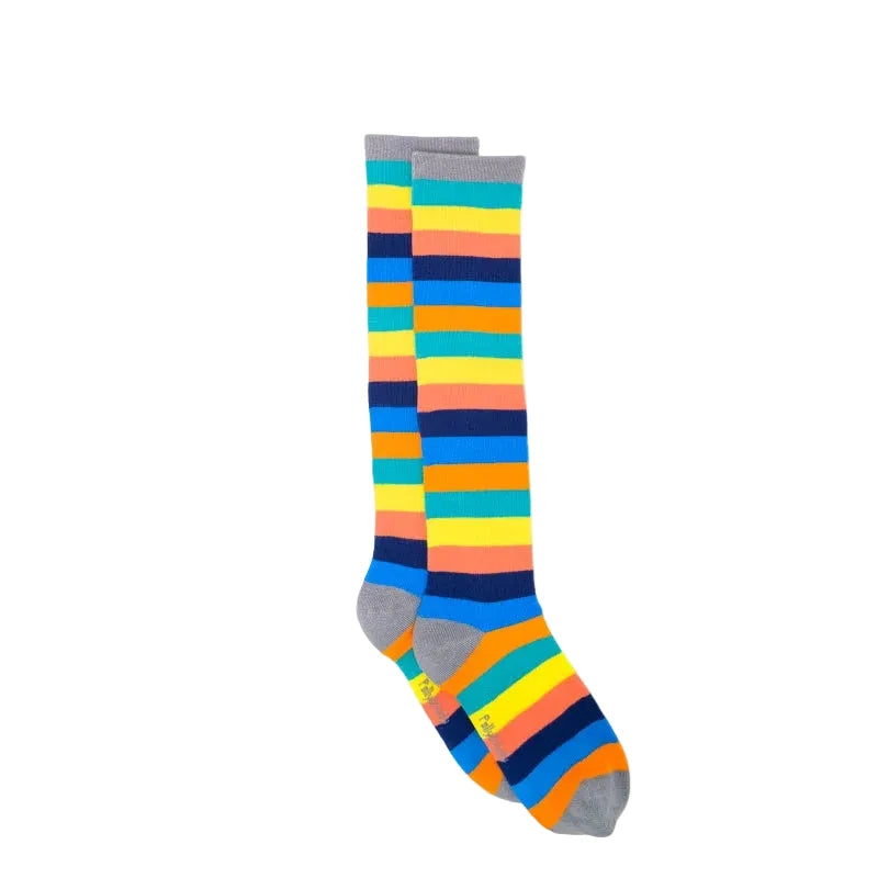Bamboo Rainbow Stripe Knee High Socks