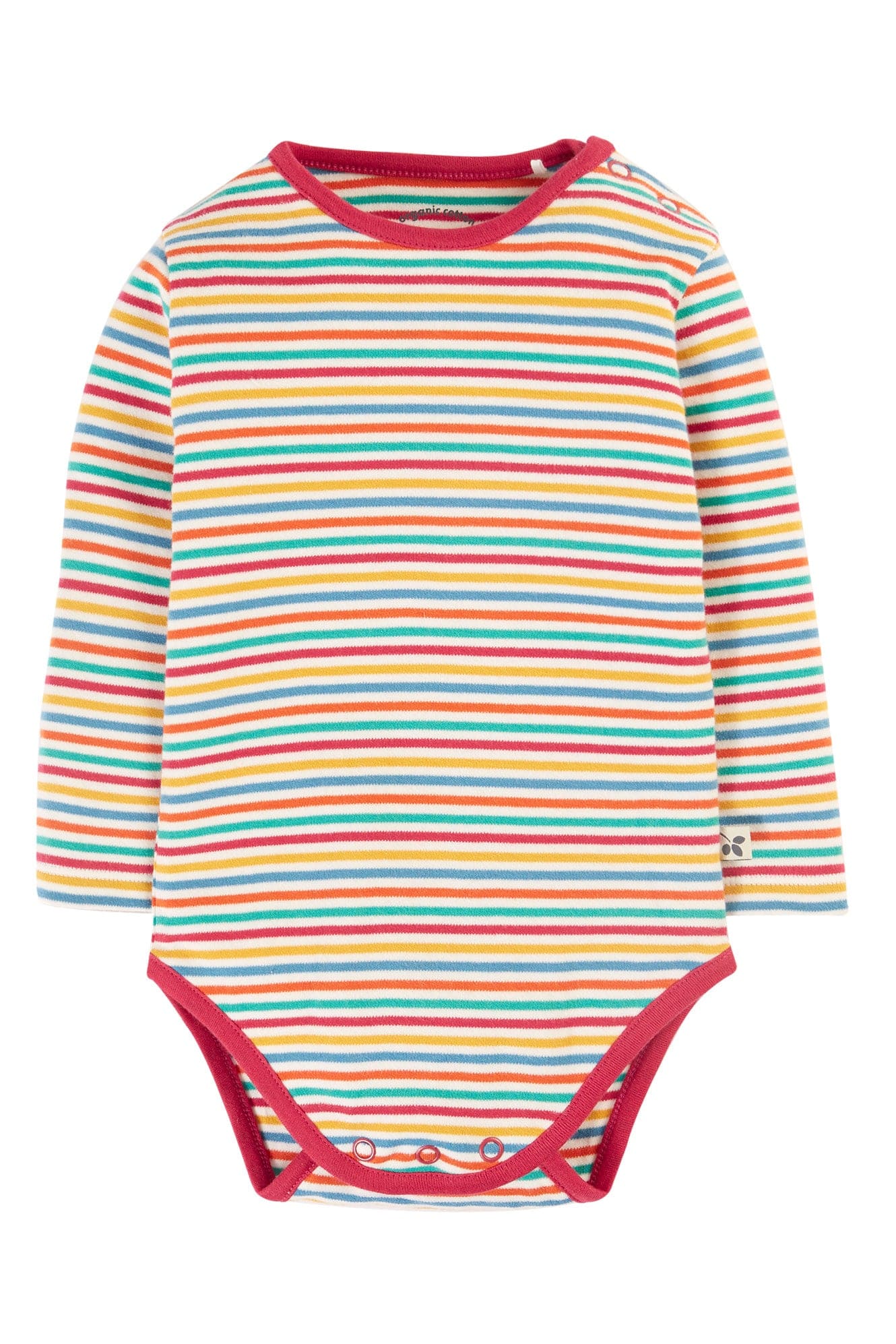 Frugi Betty Lingonberry Stripe Bodysuit/ Onesie