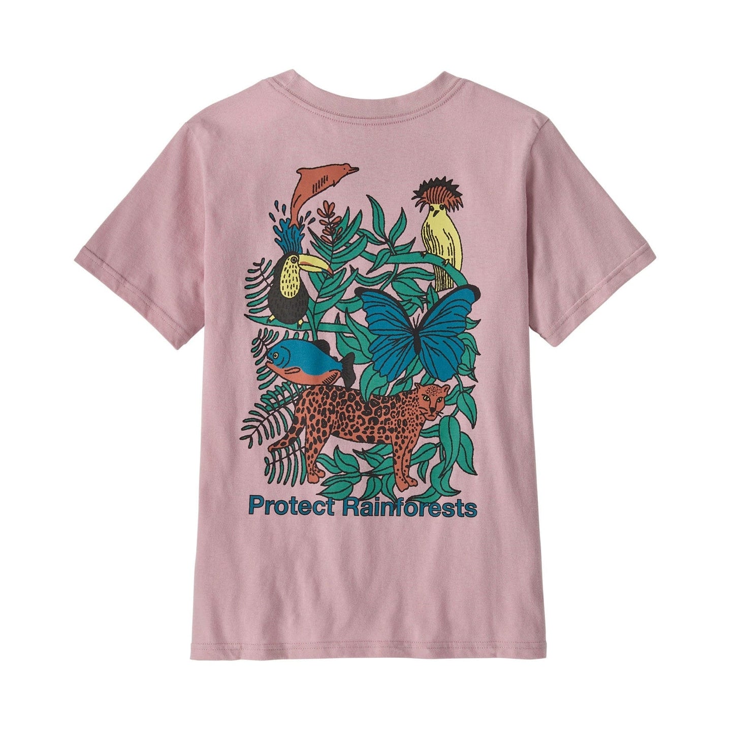 Kids' Graphic T-Shirt Protect Rainforests: Quiet Violet