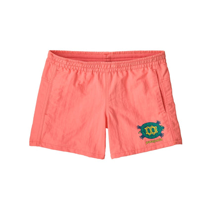 Kids' Baggies™ Shorts 4" - Unlined  Island Turtle: Pickled Pink