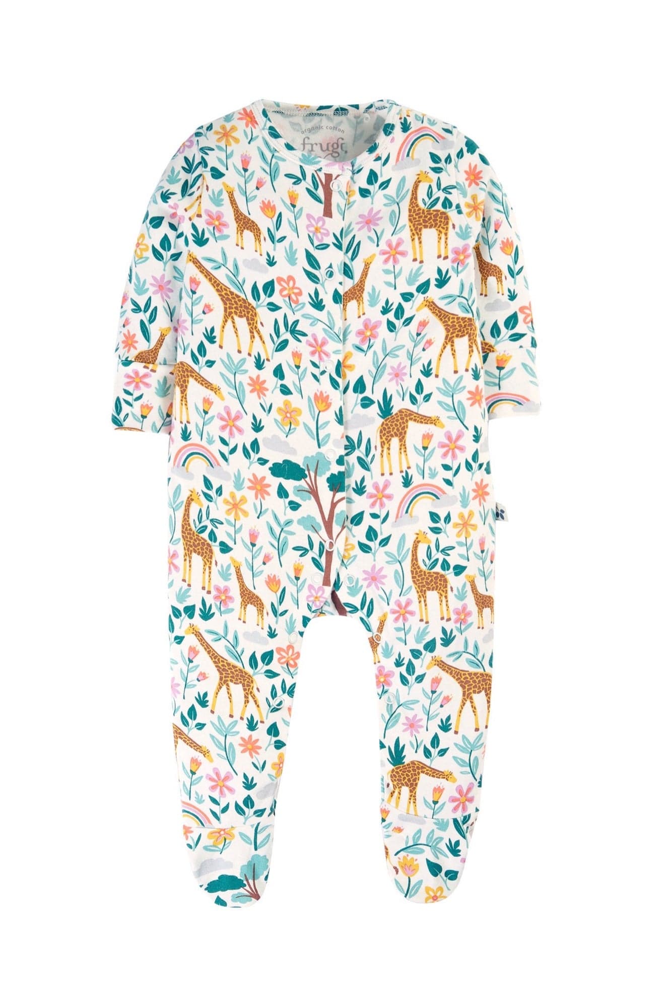 Lovely Babygrow Soft White Giraffes