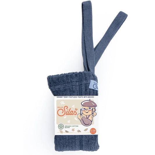 Granny Teddy Steel Blue Footless