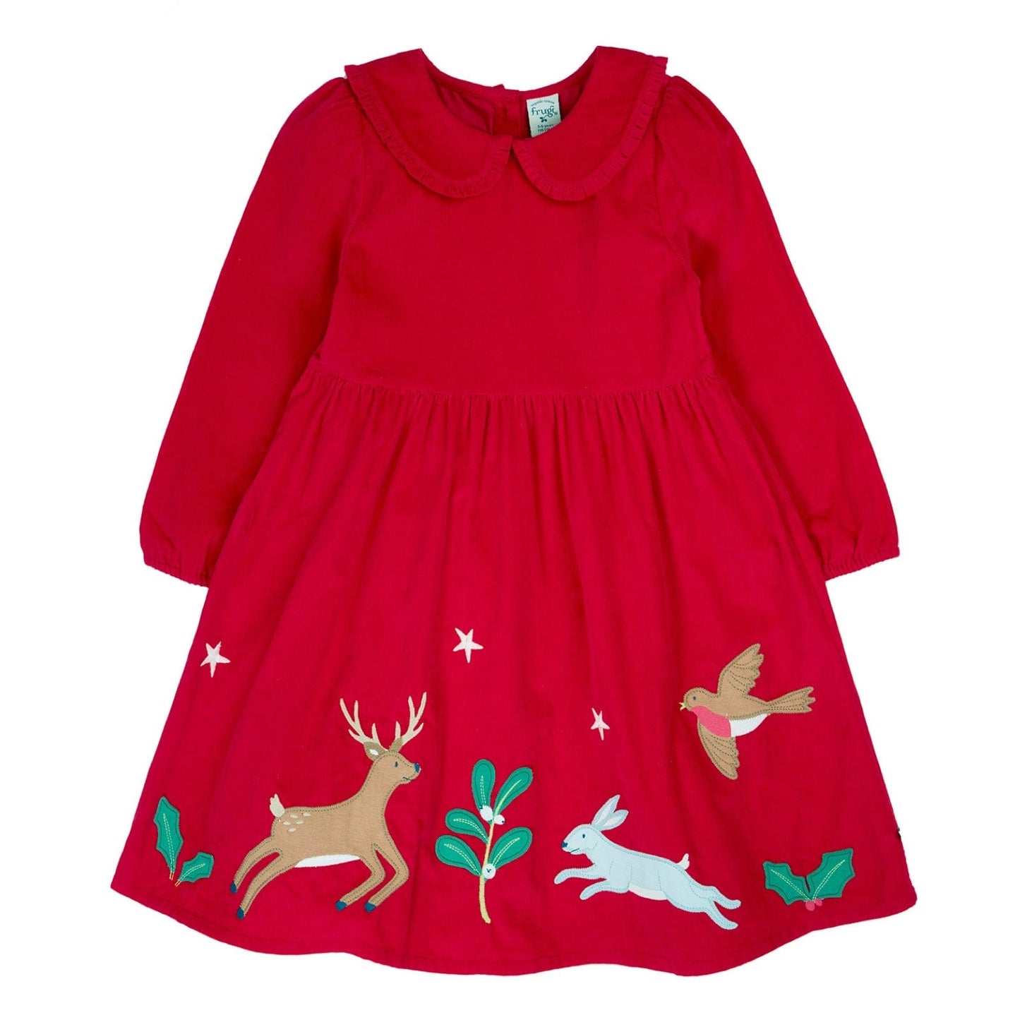 Peony Cord Dress Berry Red/Robin