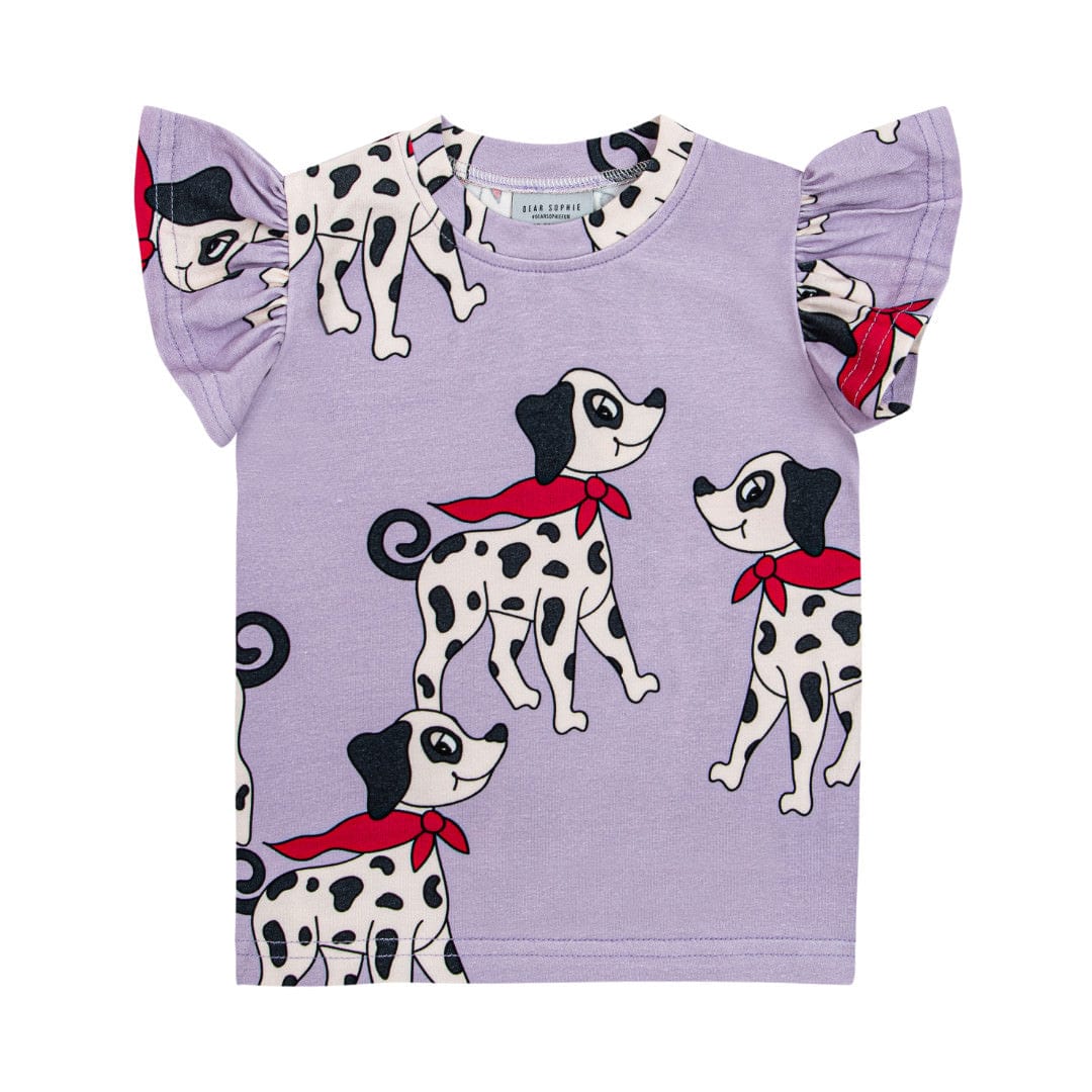 Dalmatian Frill Short Sleeve Shirt