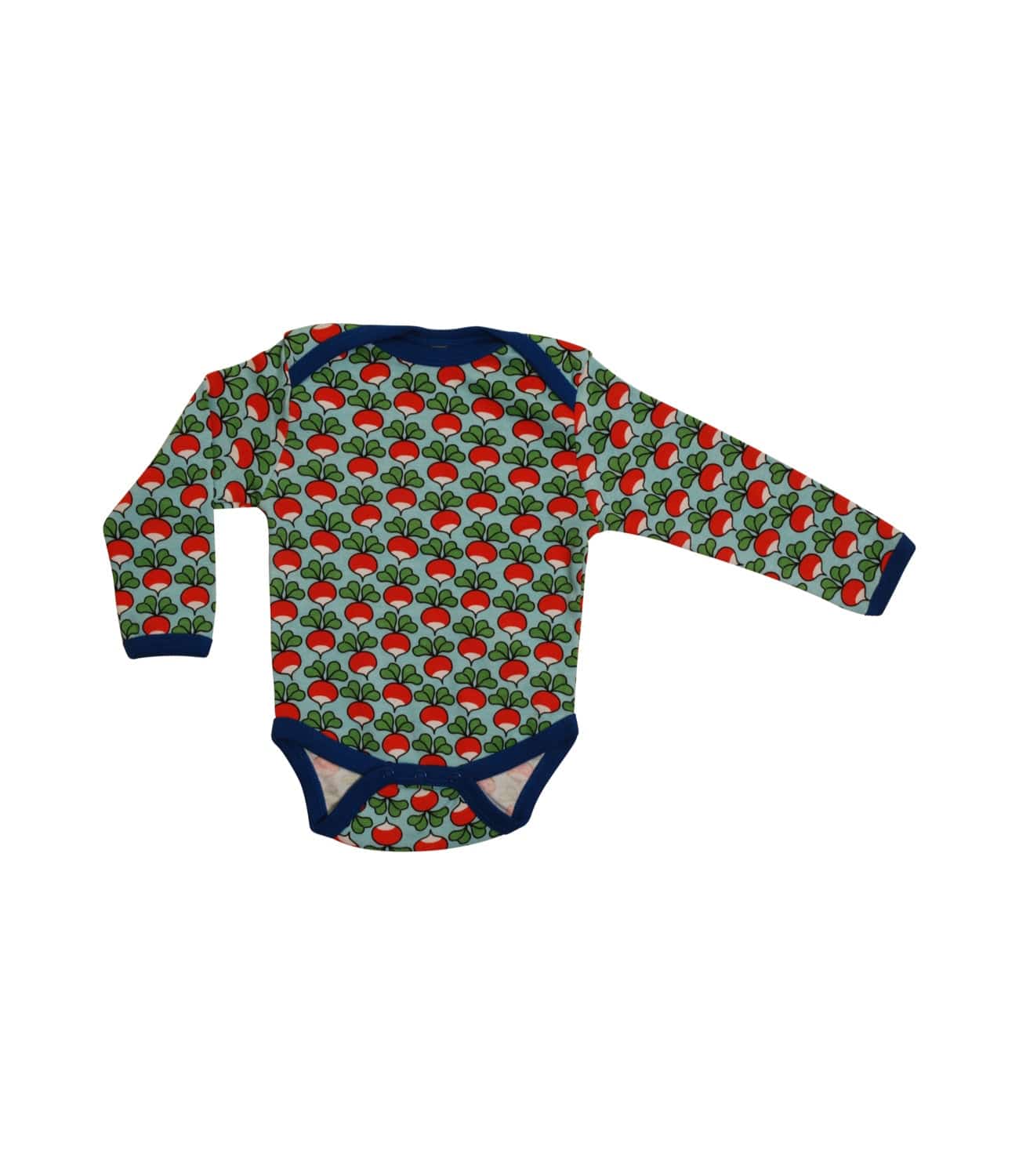 Radish Long Sleeve Bodysuit Petit Four Blue