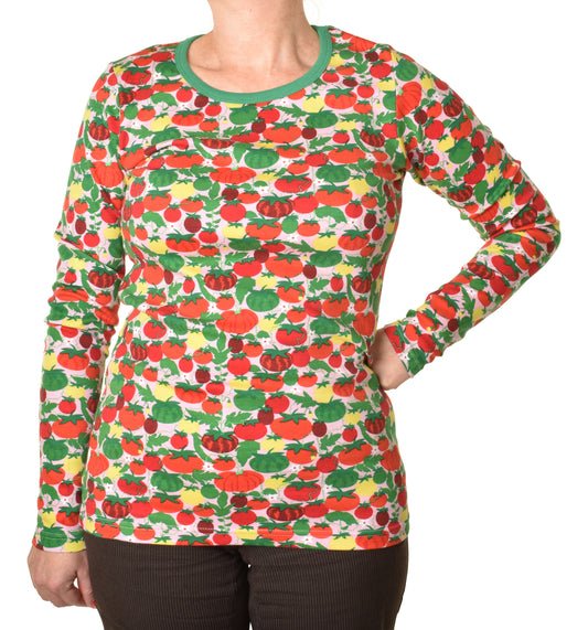 [Adult] DUNS Tomatoes Long Sleeve Top Pink