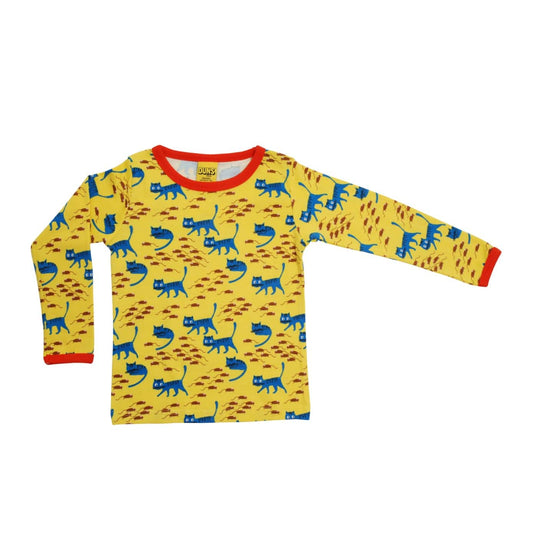 Cats Long Sleeve Shirt Lemon Chrome