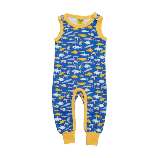 Fish Dungarees Blue