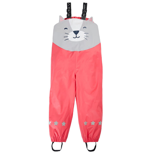 Frugi Character Puddle Buster Trousers Rhubarb/Cat