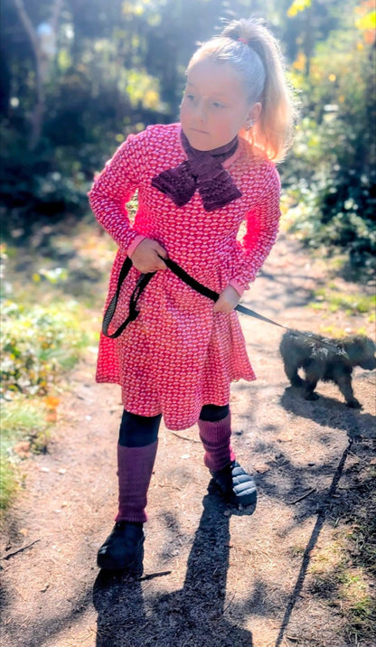 Mini Radish Long Sleeve Gather Dress