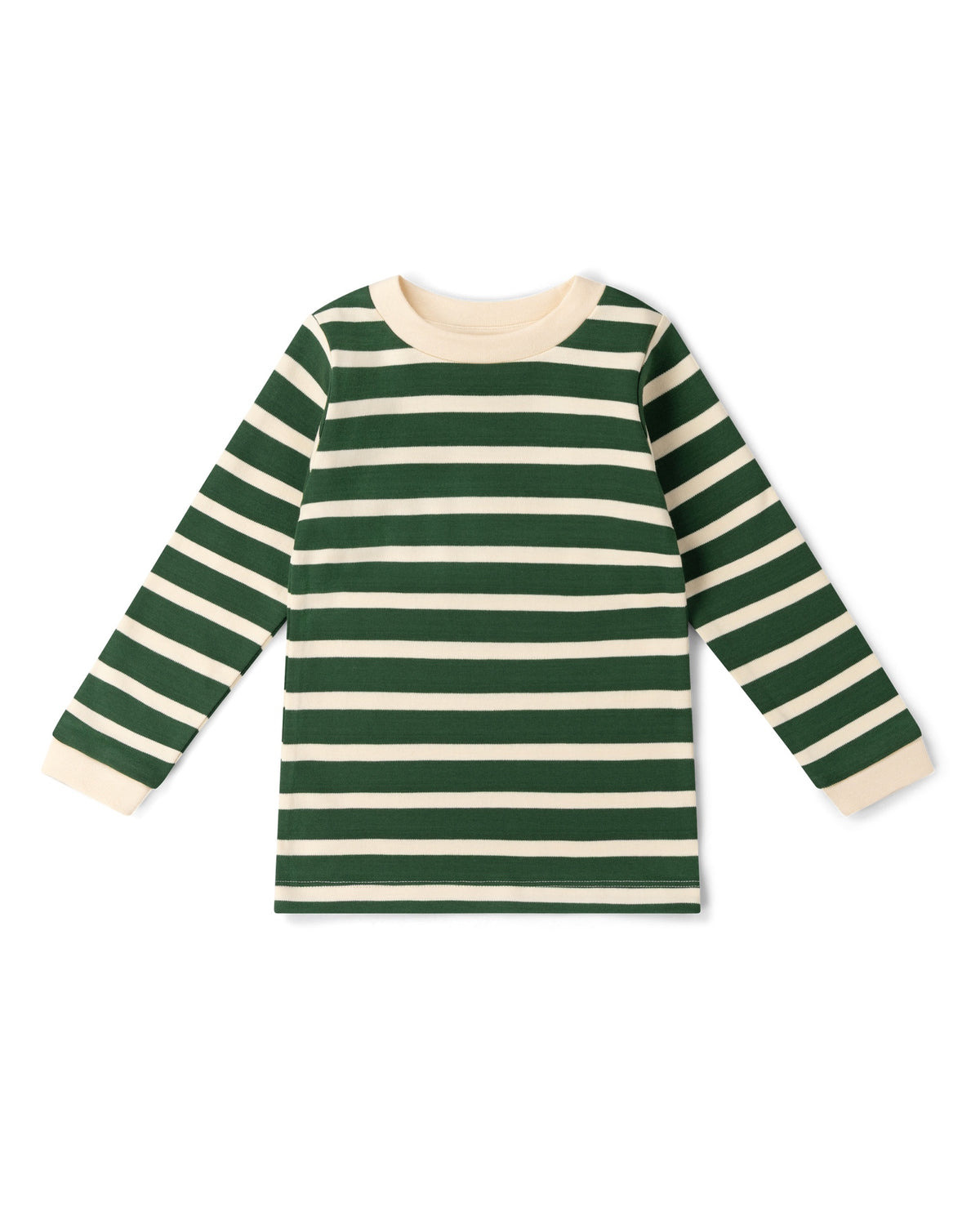 Little Green Radicals Olive Green Striped Long Sleeve T-Shirt