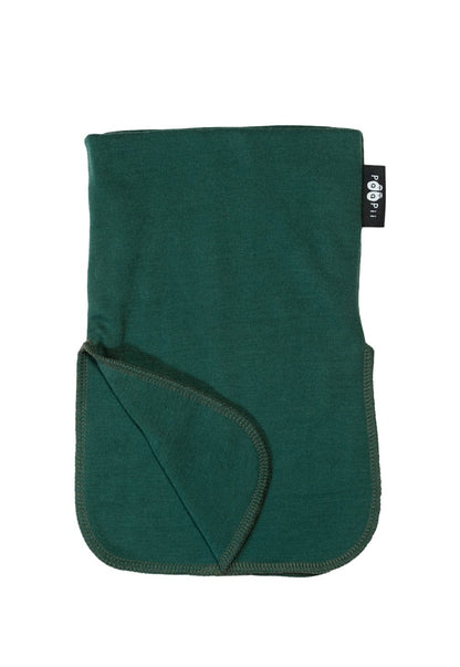 Merino Wool Neck Warmer - Dark Green