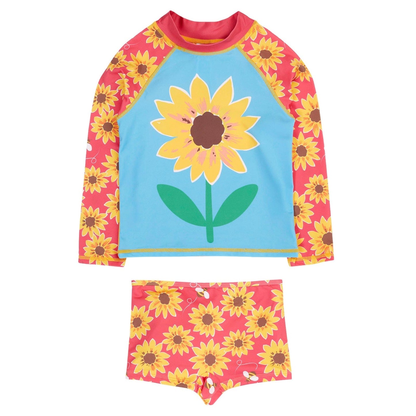 Rachel Rash Vest Set Watermelon Sunflowers