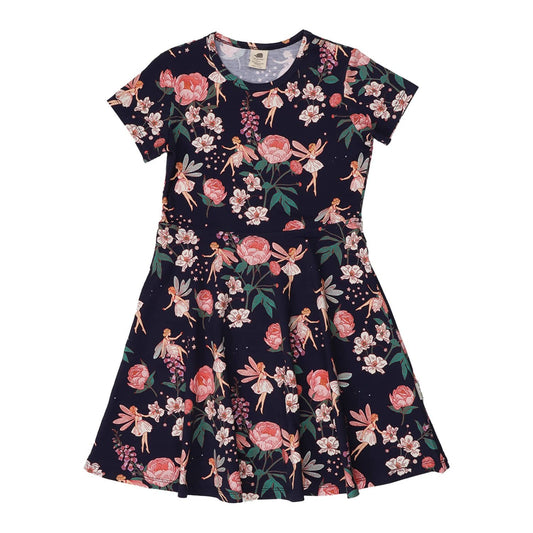 Fairies And Flowers Flared Dress