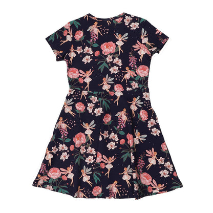 Walkiddy Fairies And Flowers Flared Dress