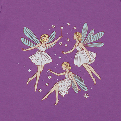 Walkiddy Fairies And Flowers Short Sleeved Shirt