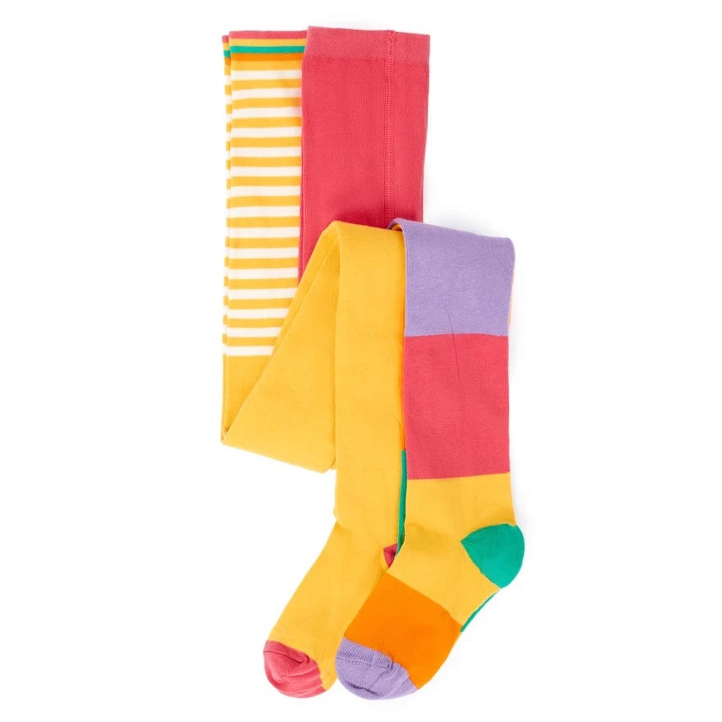 Norah 2 pack Tights Rainbow/Bumblebee