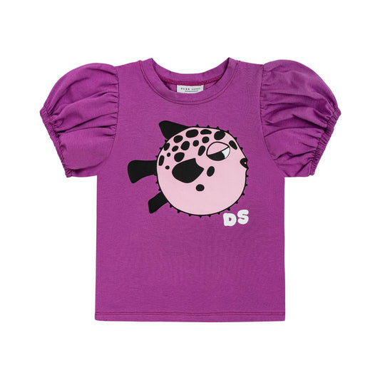 Blowfish Puff Sleeve Top Purple