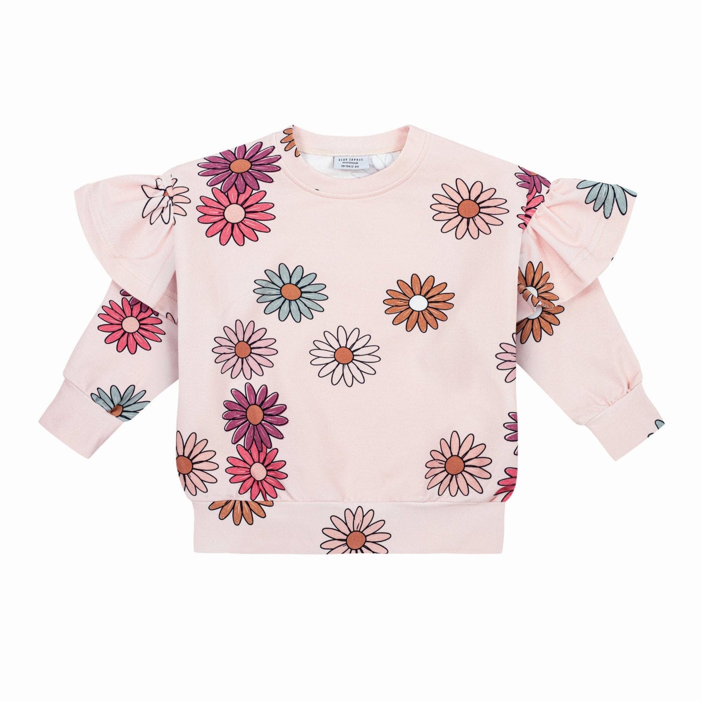 Flowers Frill Sweatshirt