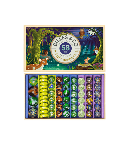 Magic Forest Marbles Box - 58 Pack