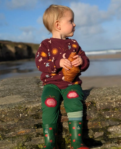 Red Apples Knee Patch Joggers