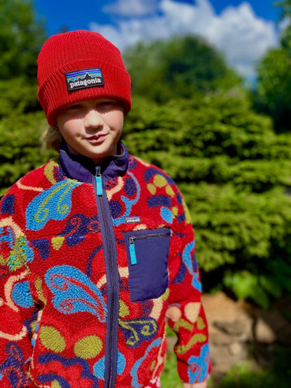 Kids' Retro-X® Fleece Jacket River River: Amanita Red