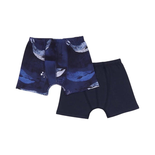 Blue Whales Boxers 2 Pack