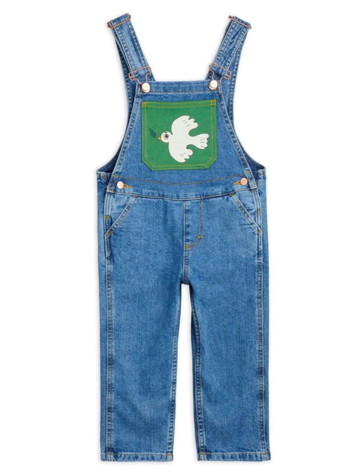 M.Rodini x Wrangler Peace Dove Denim Dungarees [only 3-5 Years left]