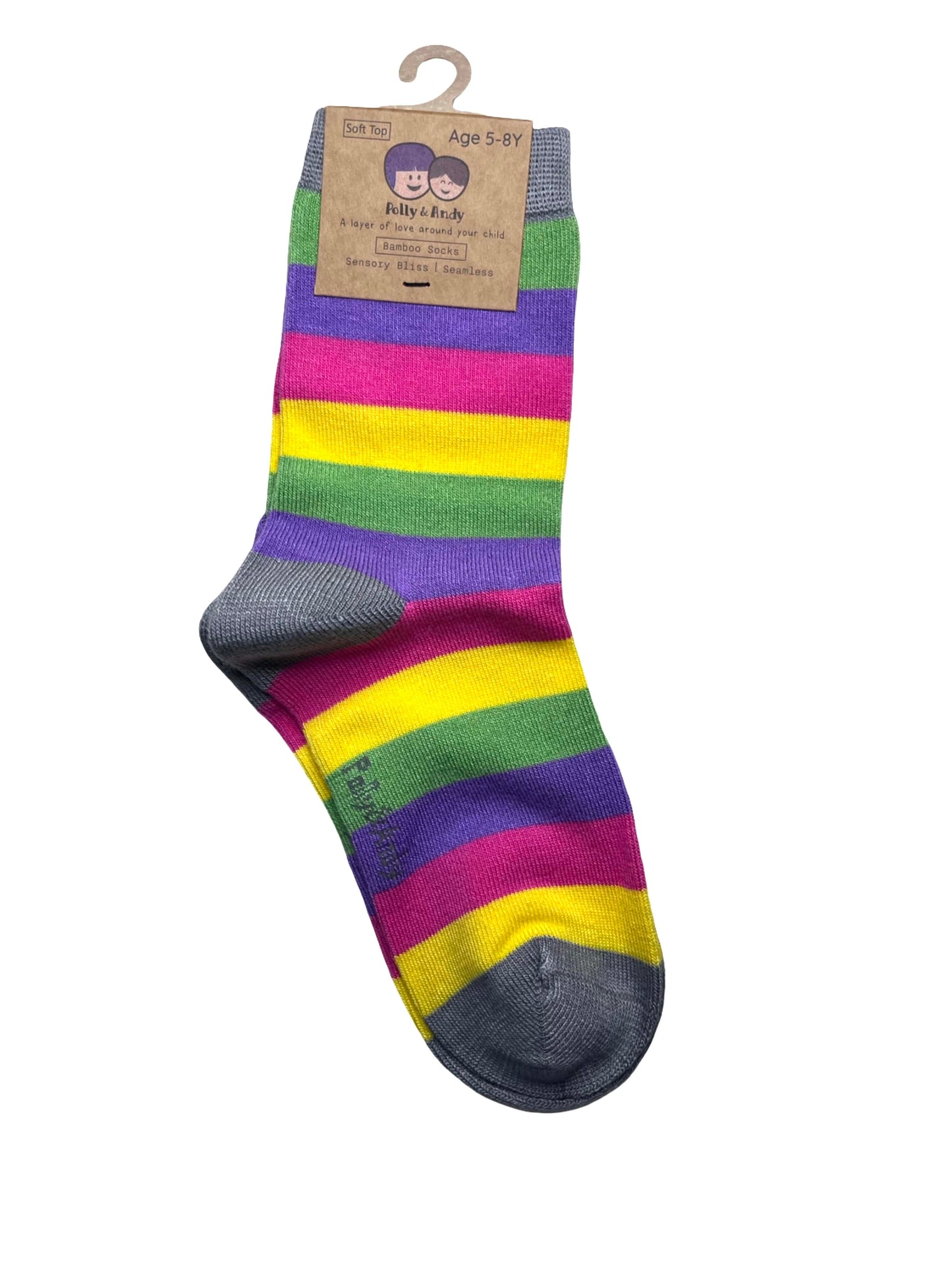 Bamboo Candy Stripe Sock