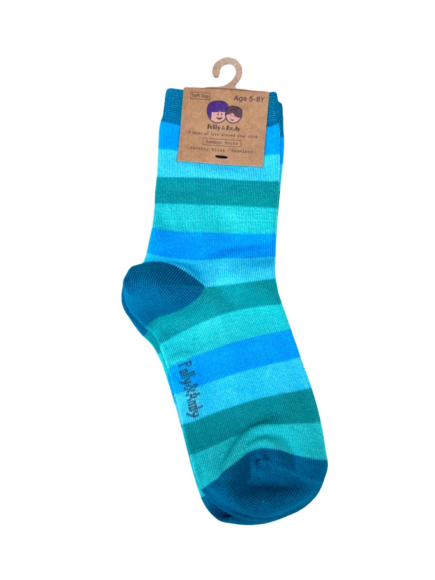 Bamboo Ocean Stripe Sock