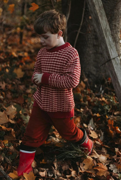 Juniper Striped Snuggly Knitted Jumper