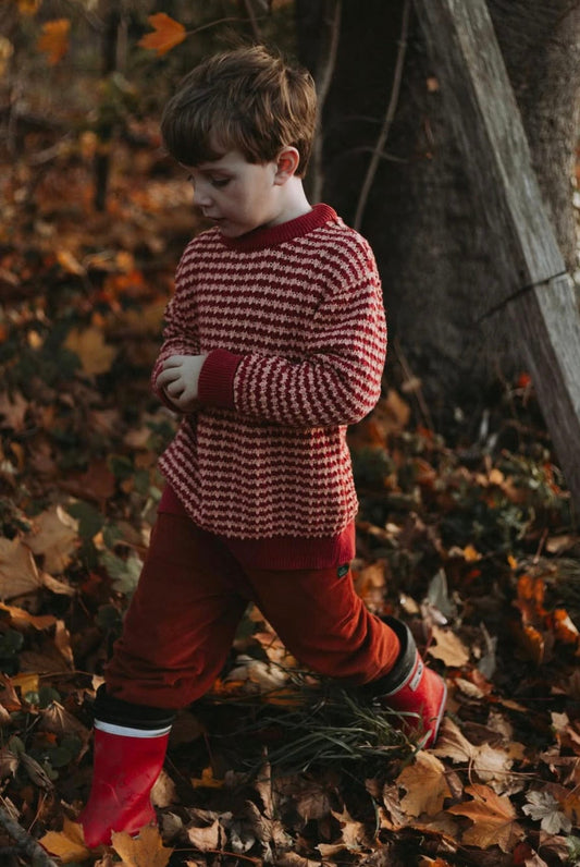 Juniper Striped Snuggly Knitted Jumper