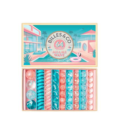 Miami Wave Marbles Box - 64 Pack