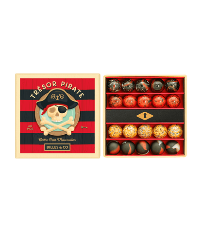 Pirate Treasure Marbles Mini Box - 40 Pack