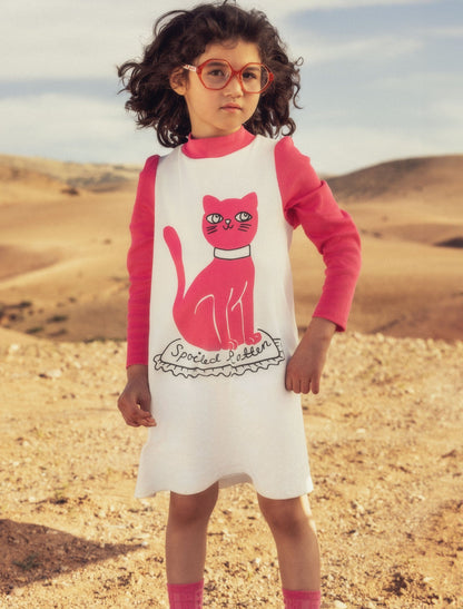 Cat Long Sleeve Dress [only 7-9 Years left]