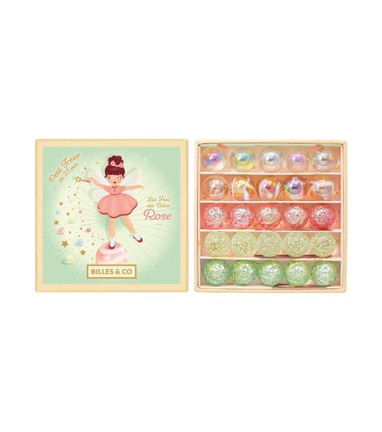 Fairy Treasure Marbles Mini Box - 25 Pieces