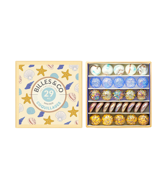 Sea Shells Marbles Mini Box - 29 Pieces