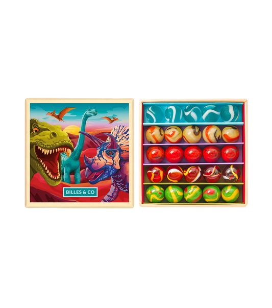 Dinosaurs Marbles Mini Box - 25 Pieces