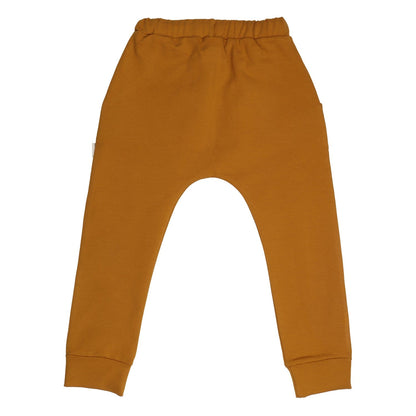 Mustard Drop Crotch Sweatpants