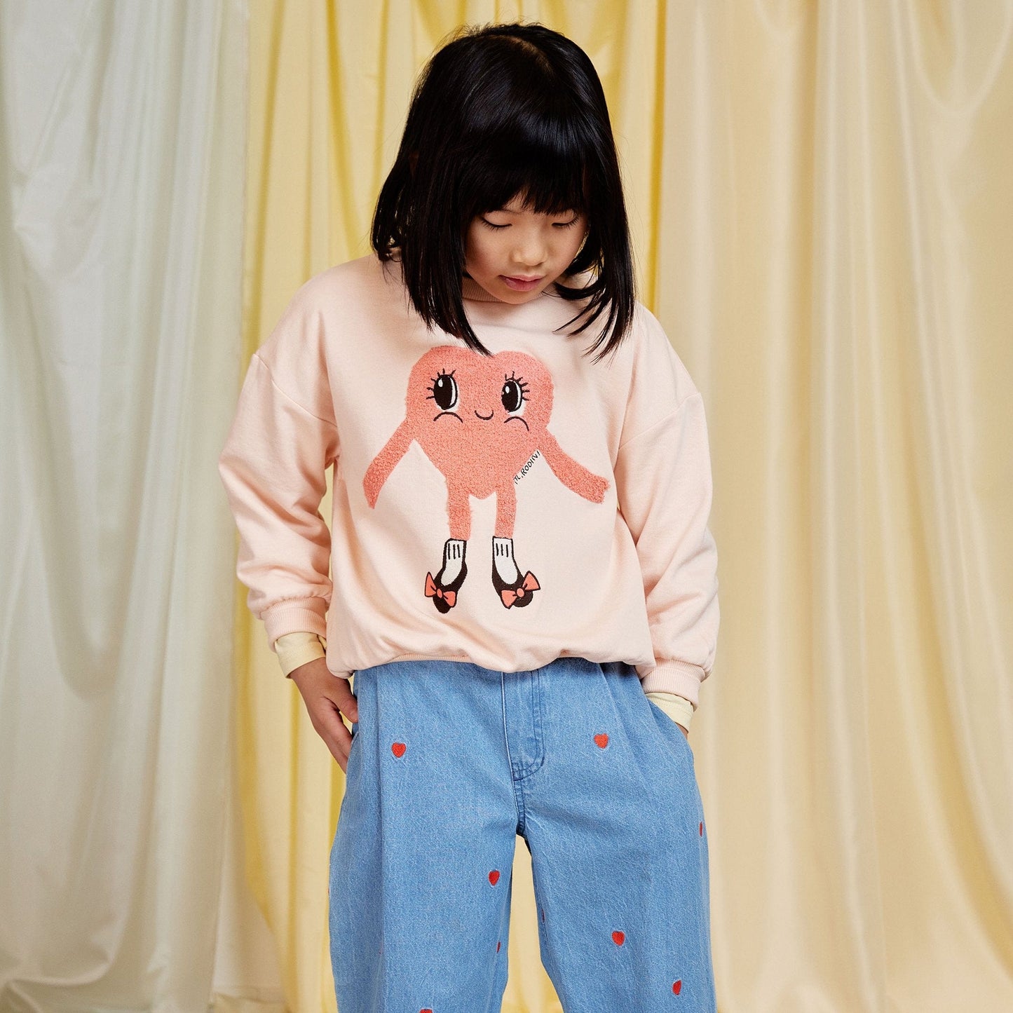 Heart In Shoes Chenille Sweatshirt