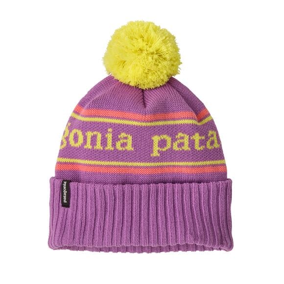 Kids' Powder Town Beanie Park Stripe: Brisk Purple
