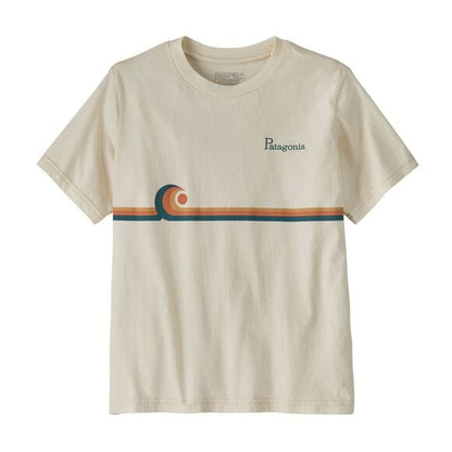 Kids' Graphic T-Shirt Swelldrifter Stripe: Undyed Natural