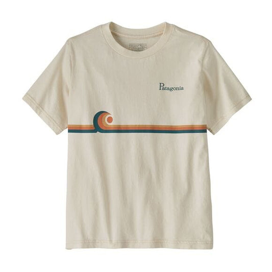 Kids' Graphic T-Shirt Swelldrifter Stripe: Undyed Natural
