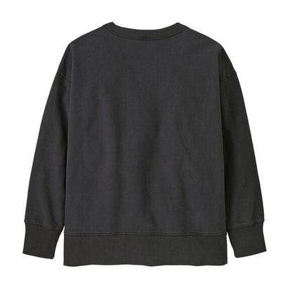 Kids' Crewneck Sweatshirt P-6 Outline: Ink Black