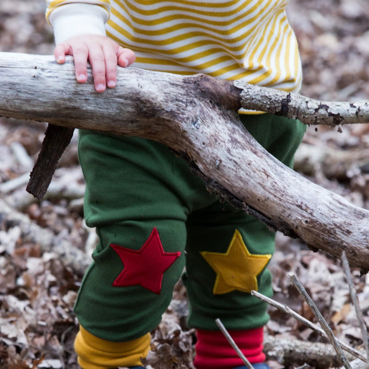 Woodland Green Knee Patch Star Joggers [only 18-24 Months]